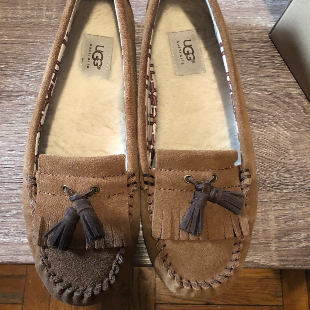 UGG Moccasin shoe.
